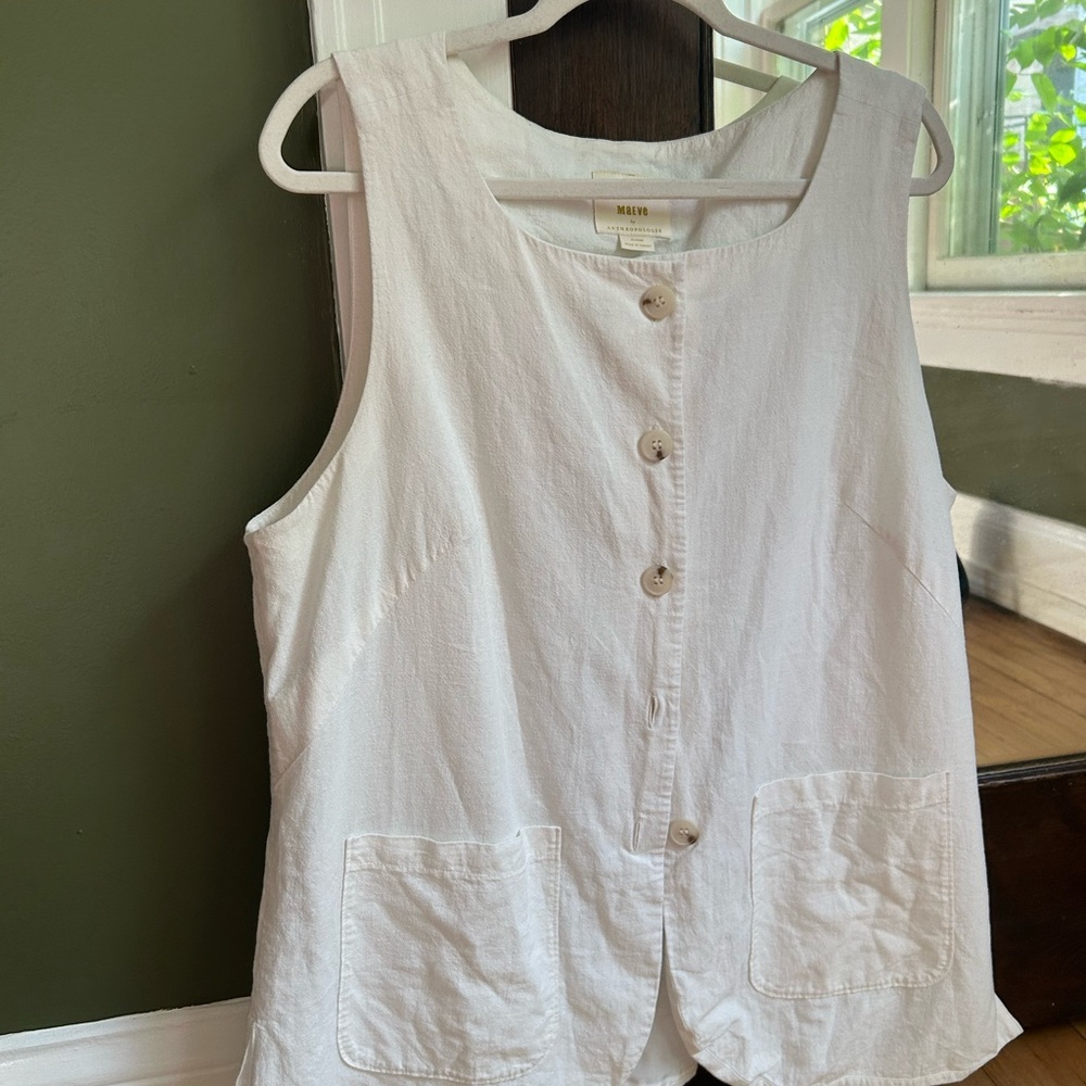 Anthropologie button up vest